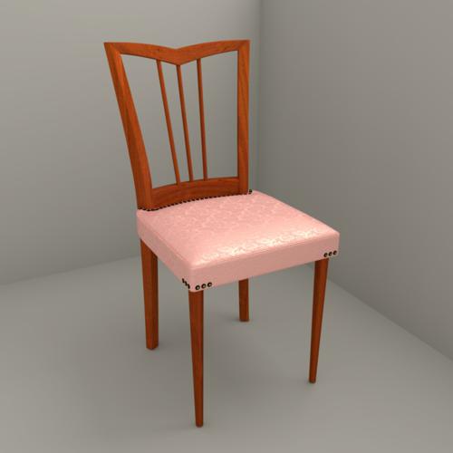 Chair with uv map preview image